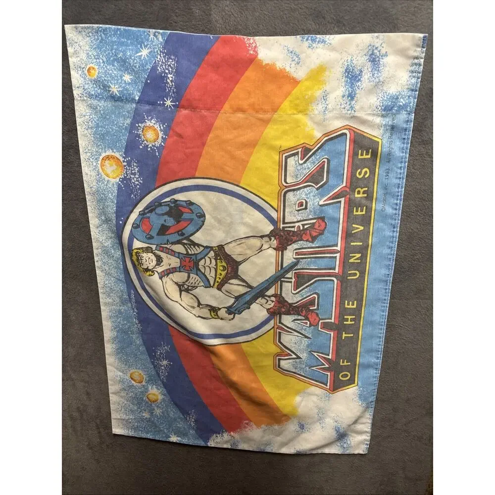 Vintage He-Man Masters of the Universe 1983 Pillowcase, Cartoon , Kids,